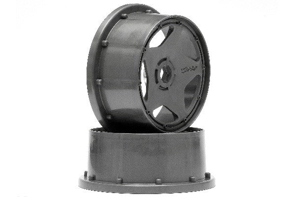 Super Star Wheel Gunmetal Front (120X60Mm/2Pcs/)