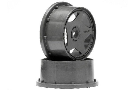 Super Star Wheel Gunmetal Front (120X60Mm/2Pcs/)