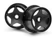 Super Star Wheel Black Rear (120 X 75Mm/2Pcs)