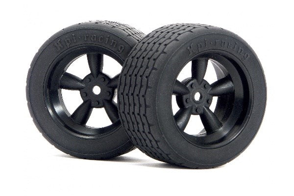 Vintage 5 Spoke Wheel 31Mm (Wide) Black 6Mm Offset