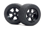 Vintage 5 Spoke Wheel 31Mm (Wide) Black 6Mm Offset