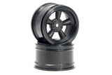 Vintage 5 Spoke Wheel 31Mm (Wide) Black 6Mm Offset