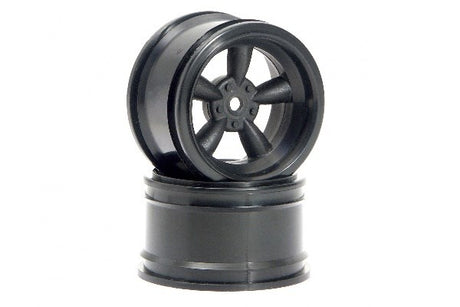 Vintage 5 Spoke Wheel 31Mm (Wide) Black 6Mm Offset