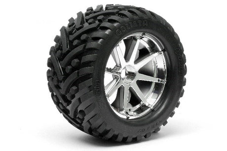 Mounted Goliath Tire 178X97Mm On Blast Wheel Crm