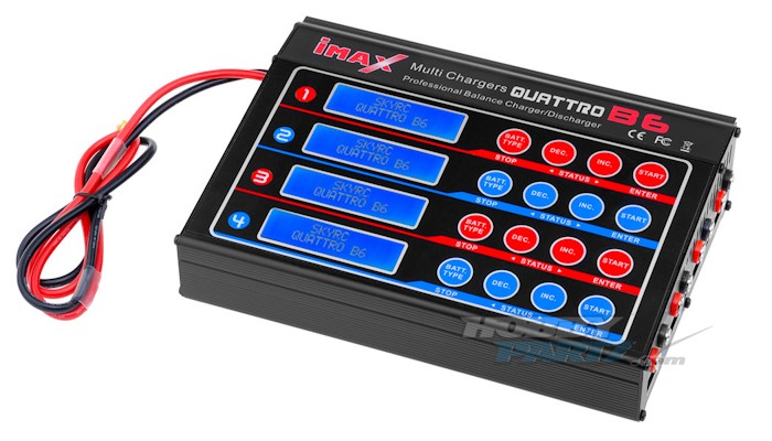 Imax Quattro B6multilader - lader 4 batterier på samme tid! B6