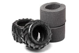 Tyres w/Inserts 2 Pcs (Blackout MT)