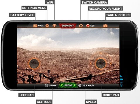 Parrot ar.Drone 1.0 - TILBUD iPhone/Android