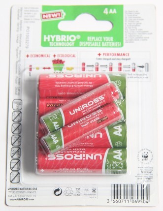 AA Multi-anvendelige og holdbare AA-batterier 2100 - genopladelige + 2 x AAA gratis - TILBUD