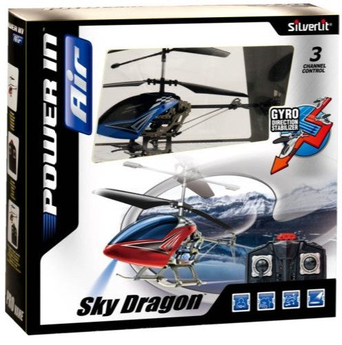 Silverlit - Sky Dragon - 3 kanalers gyro stabil helikopter - TILBUD