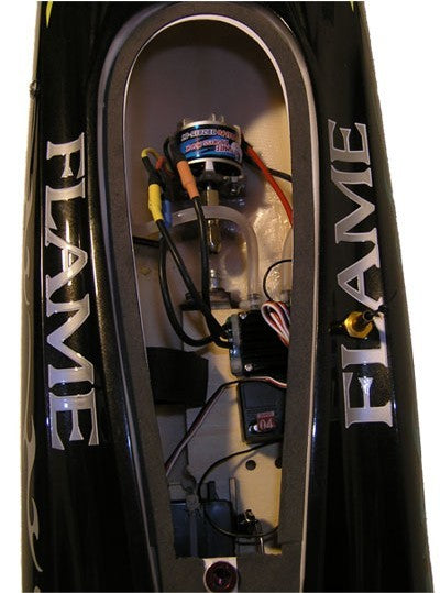 Flame 600BP RTR Brushless Vandkølet glasfiber båd
