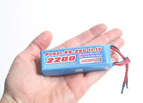 LiPo 11,1 3S 2200mAh 25c / 50C burst