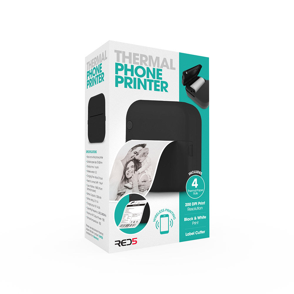 Termisk Telefon Printer - print trådløst fra din telefon.