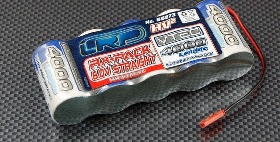 LRP RX-pack 6.0v straight 4000mAh - JST
