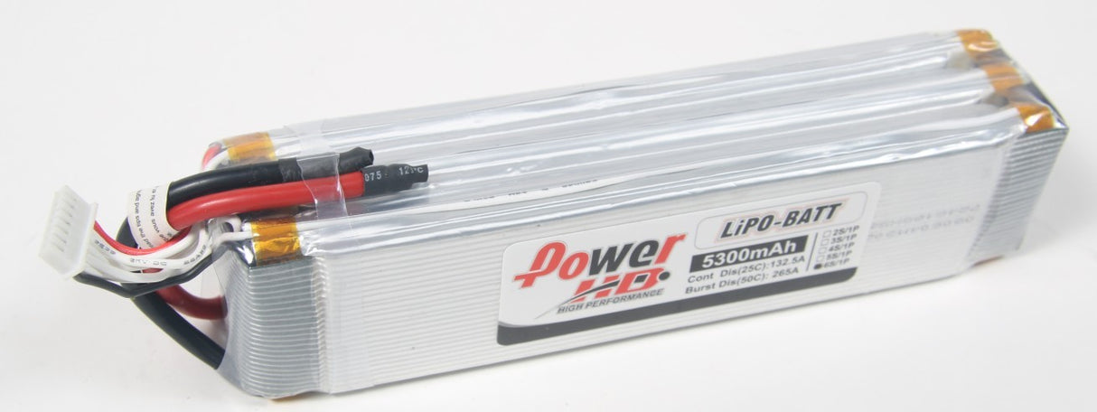 LiPo 22,2V 5300mah 25/50c - stort LiPo-batteri