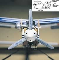 Du-Bro 545 - 2 1/2(64mm)Three blad spinner