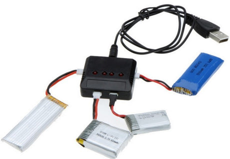 LiPo lader til 3,7V - lader 4 på en gang