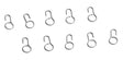 Steel Jib Tack Hook (10) 881515