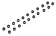 Molded Black Color Silicone Tube (20) V6 881538
