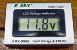 Batteritester - test batteripakker, celler m.v. 4-13 V /DC