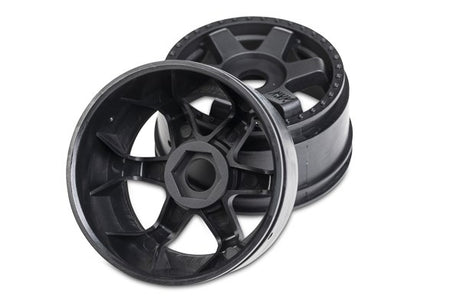 QuantumR Race Truck Wheel (Black/2pcs)