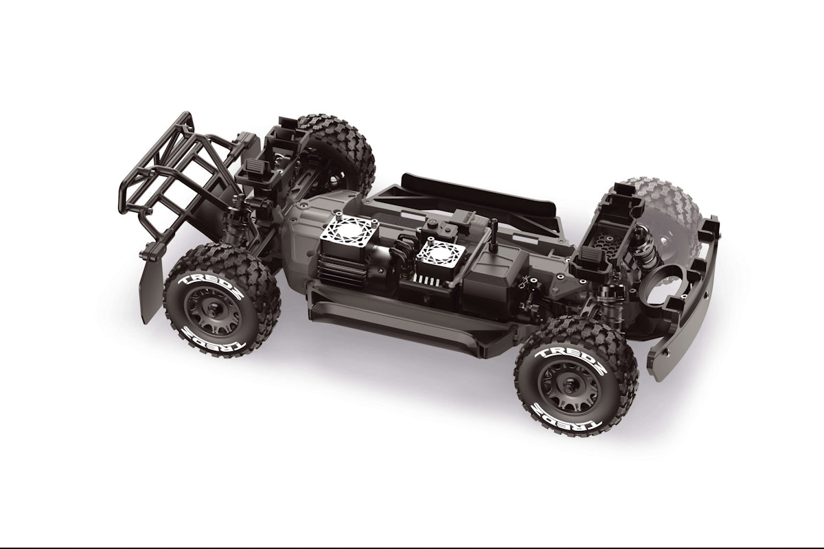 QByte SC Flux 1/12th SC Truck - Blue