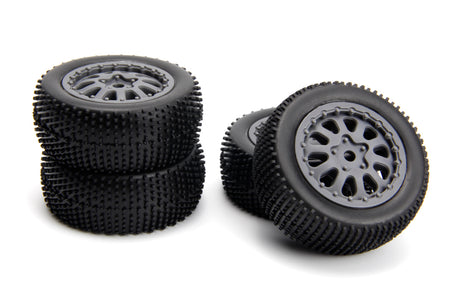 Sidepin SC Wheel/Tyre Set (Grey/Front/Rear)