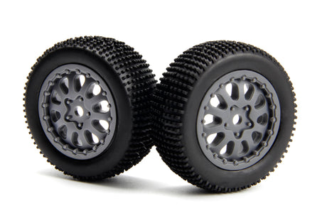 Sidepin SC Wheel/Tyre Set (Grey/Front/Rear)
