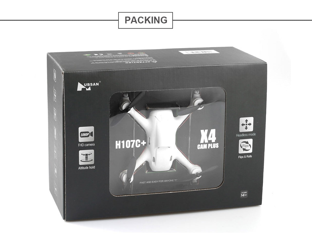 Hubsan X4 Plus H107C+ Ekstra flyvetid og 720p Kamera! Ekstra flyvetid og 720p Kamera!
