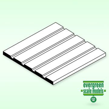 Evergreen 4037 - CarSiding Sheet 1x150x300mm 0.9 space