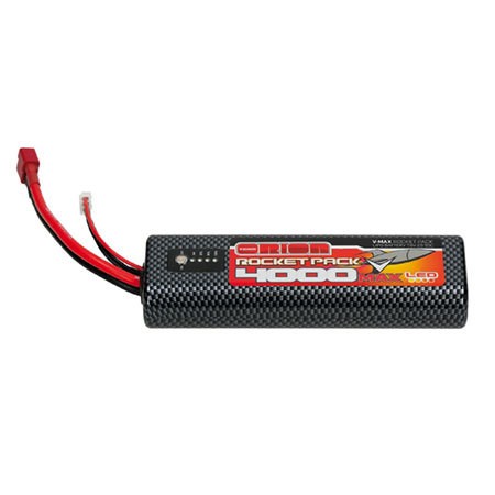 LiPo Orion Rocket V-Max 7.6V 4000 2S 55C Battery Deans