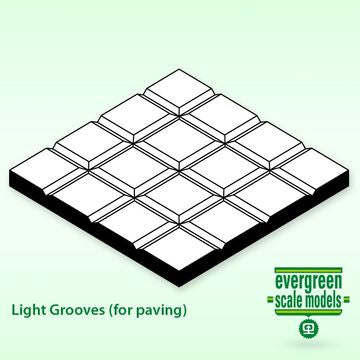 Evergreen 4517 - Sidewalk 1x150x300mm 6.3x6.3mm