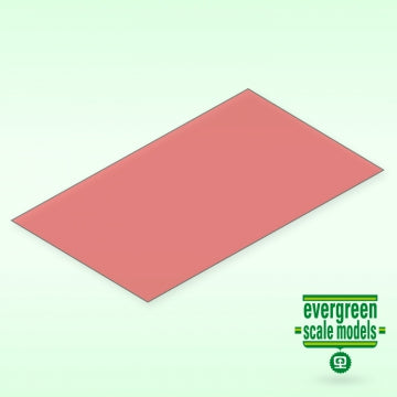 Evergreen 9901 - Red Transparent Sheet 0.25x150x300 mm (2)