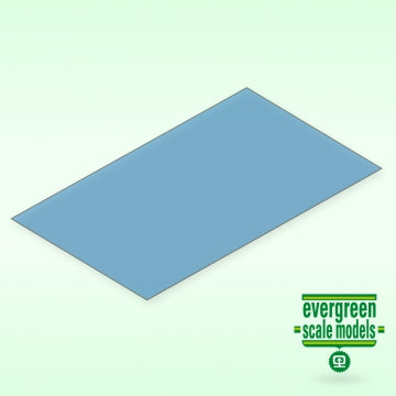 Evergreen 9902 - Blue Transparent Sheet 0.25x150x300 mm (2)