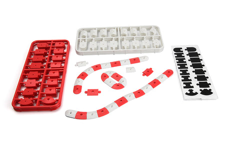 nano-TTR Curb Set - Red and White