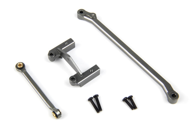 Aluminum Servo Mount & Steering Link Set(Gunmetal)