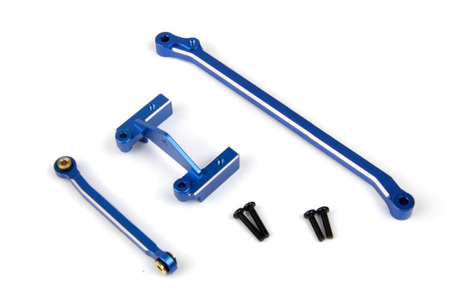 Aluminum Servo Mount & Steering Link (Blue)