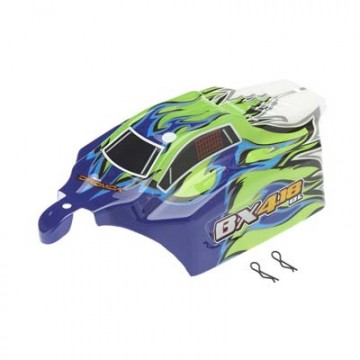 DROMIDA Body Green/Blue w/Decals BX 4.18 BL DIDC1095