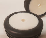 Buggy front wheels white 1:10 (2 pieces) - TILBUD