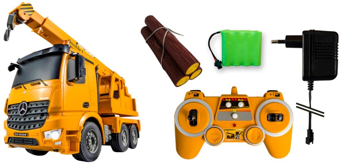 Flot fjernstyret Mercedes-Benz Arocs kran 1:20