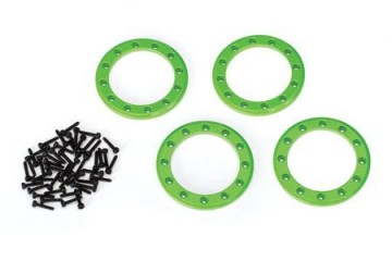 Traxxas 8169G Beadlock Rings Alu Green 1.9" (4)