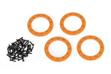 Traxxas 8169A Beadlock Rings Alu Orange 1.9" (4)