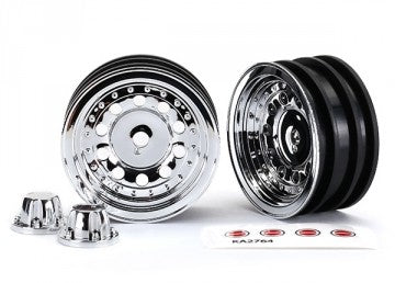Traxxas 8175 Wheels Chrome 1.9" SC (for 8255A Axle) (2)