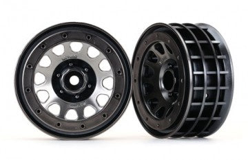Traxxas 8171 Wheels Method 105 Black Chrome 2.2" (2)
