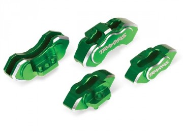 Traxxas 8367G Brake calipers Alu Green front and rear (4)