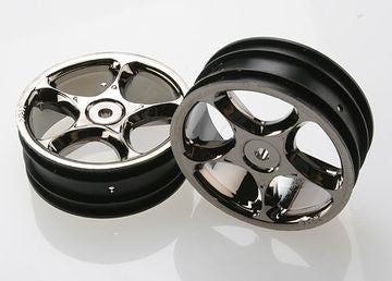 Traxxas 2473A Wheels Tracers 2,2" Black Chrome 2WD Front (2)