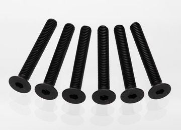 Traxxas 2533 Screws, 4x30mm countersunk machine (hex drive) (6)