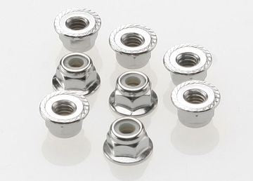 Traxxas 3647 Lock Nut Flanged M4 Steel (8)