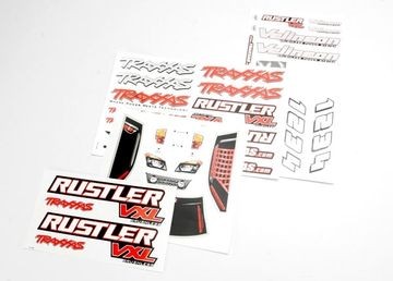Traxxas 3713R Decal Sheets Rustler VXL