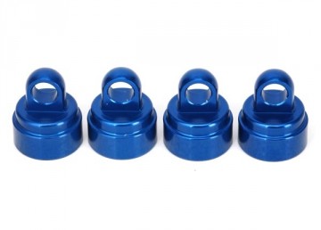 Traxxas 3767A Shock Caps Blue Aluminium (4) Ultra-Shocks