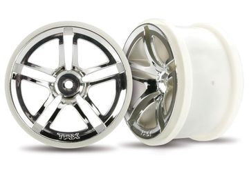 Traxxas 3774 Wheels Twin-Spoke Chrome 2.8" (2)